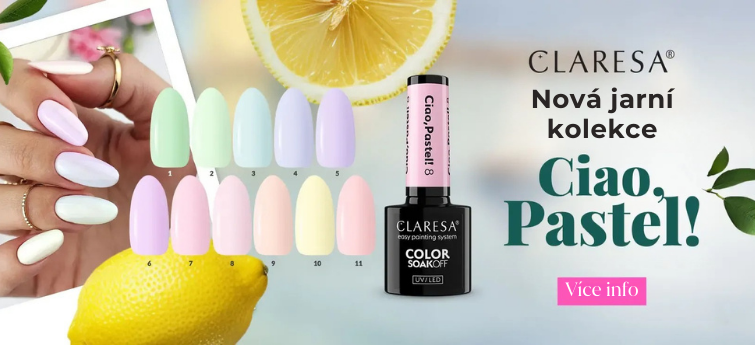 Claresa Ciao Pastel jarní kolekce pastelových gel laků